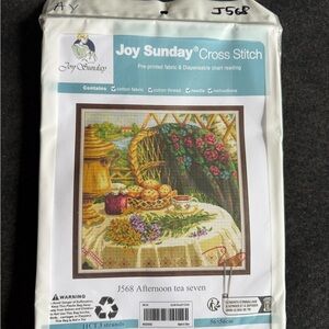 Joy Sunday Cross Stitch Kit - Afternoon Tea 7 counted cross stich chart AY